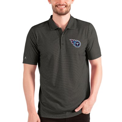 Поло Tennessee Titans Antigua Esteem - Heathered Black/Silver
