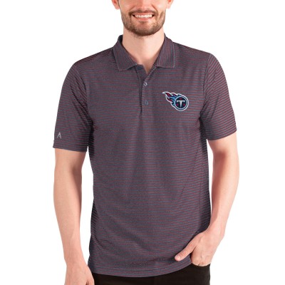 Поло Tennessee Titans Antigua Esteem - Heathered Navy/Red