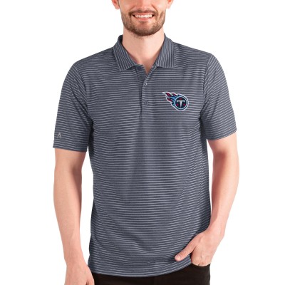 Поло Tennessee Titans Antigua Esteem - Heathered Navy/White