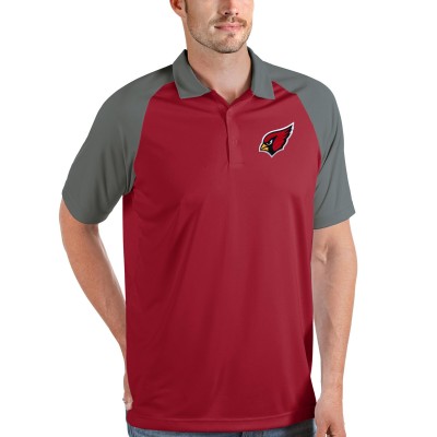 Поло Arizona Cardinals Antigua Nova - Cardinal/Steel