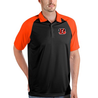 Поло Cincinnati Bengals Antigua Nova - Black/Orange