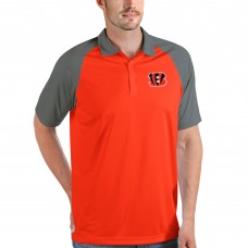 Поло Cincinnati Bengals Antigua Nova - Orange/Steel