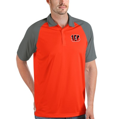 Поло Cincinnati Bengals Antigua Nova - Orange/Steel
