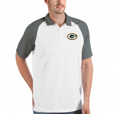 Поло Green Bay Packers Antigua Nova - White/Steel