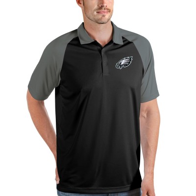 Поло Philadelphia Eagles Antigua Nova - Black/Steel
