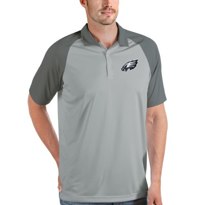 Поло Philadelphia Eagles Antigua Nova - Gray/Steel