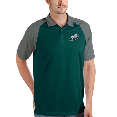 Поло Philadelphia Eagles Antigua Nova - Midnight Green/Steel