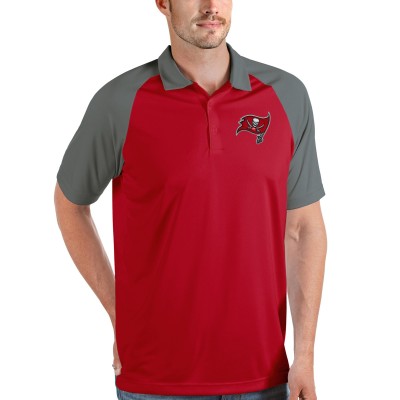 Поло Tampa Bay Buccaneers Antigua Nova - Red/Steel