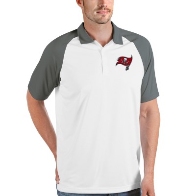 Поло Tampa Bay Buccaneers Antigua Nova - White/Steel