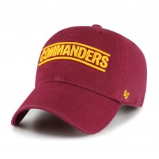 Бейсболка Washington Commanders 47 Script Clean Up - Burgundy