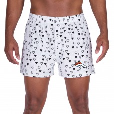 Denver Broncos Concepts Sport Epiphany Allover Print Boxer Shorts - White