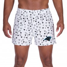 Carolina Panthers Concepts Sport Epiphany Allover Print Boxer Shorts - White