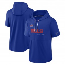 Buffalo Bills Nike Short Sleeve Pullover Hoodie - Royal