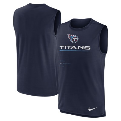 Майка Tennessee Titans Nike Muscle Trainer - Navy