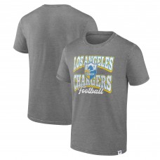 Футболка Los Angeles Chargers Force Out - Heather Charcoal
