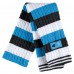 WoCarolina Panthers WEAR by Erin Andrews Striped Scarf & Gloves Set
