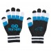 WoCarolina Panthers WEAR by Erin Andrews Striped Scarf & Gloves Set