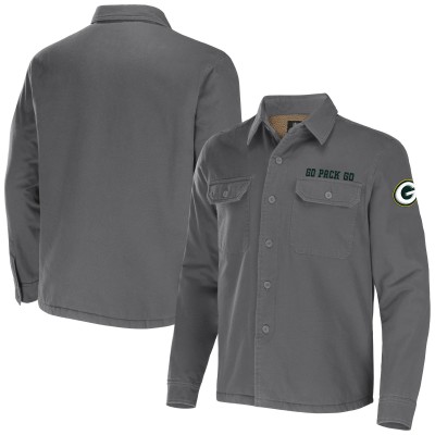 Рубашка Green Bay Packers NFL x Darius Rucker Collection by Canvas - Gray