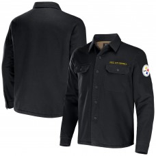 Рубашка с коротким рукавом Pittsburgh Steelers NFL x Darius Rucker Collection by Fanatics Black Canvas Jacket