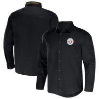 Рубашка Pittsburgh Steelers NFL x Darius Rucker Collection by Fanatics Black Convertible Twill