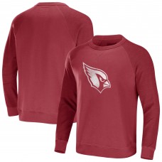 Arizona Cardinals NFL x Darius Rucker Collection by Fanatics Raglan Fleece Pullover Sweatshirt - Cardinal