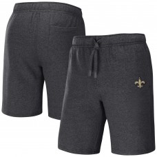 New Orleans Saints NFL x Darius Rucker Collection by Fanatics Logo Shorts - Heather Charcoal