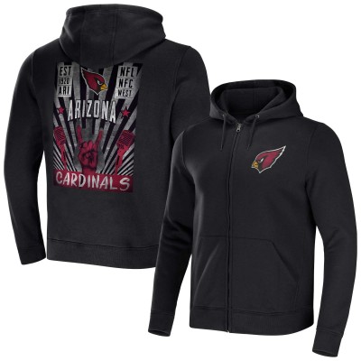 Толстовка на молнии Arizona Cardinals NFL x Darius Rucker Collection by Fanatics Rocker - Black