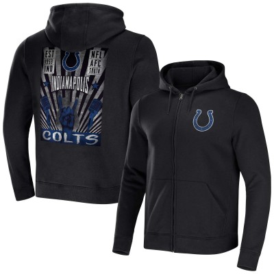 Толстовка на молнии Indianapolis Colts NFL x Darius Rucker Collection by Fanatics Rocker - Black