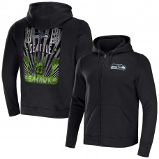 Толстовка на молнии Seattle Seahawks NFL x Darius Rucker Collection by Fanatics Rocker - Black