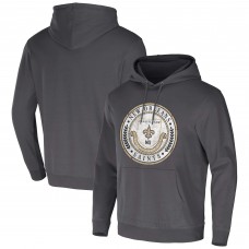 Толстовка New Orleans Saints NFL x Darius Rucker Collection by Fanatics Washed - Charcoal