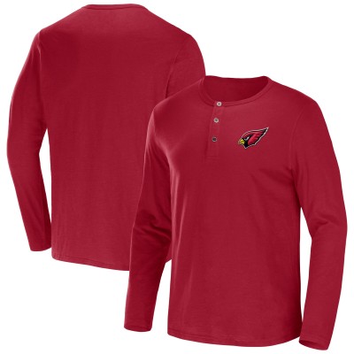Футболка с длинным рукавом Arizona Cardinals NFL x Darius Rucker Collection by Fanatics Slub Henley - Cardinal