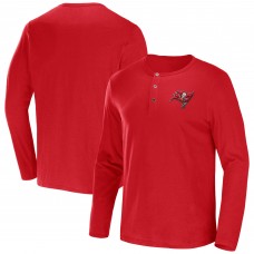 Футболка с длинным рукавом Tampa Bay Buccaneers NFL x Darius Rucker Collection by Fanatics Slub Henley - Red