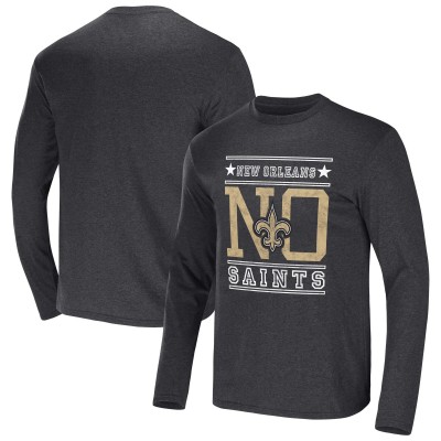 Футболка с длинным рукавом New Orleans Saints NFL x Darius Rucker Collection by - Heathered Charcoal