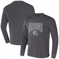 Футболка Cleveland Browns NFL x Darius Rucker Collection by Fanatics Long Sleeve Thermal - Charcoal