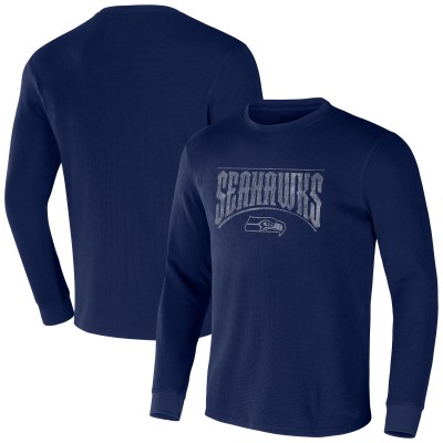 Футболка Seattle Seahawks NFL x Darius Rucker Collection by Fanatics Long Sleeve Thermal - College Navy