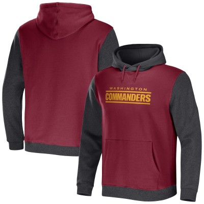 Толстовка Washington Commanders NFL x Darius Rucker Collection by Fanatics Colorblock - Burgundy/Charcoal