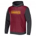 Толстовка Washington Commanders NFL x Darius Rucker Collection by Fanatics Colorblock - Burgundy/Charcoal