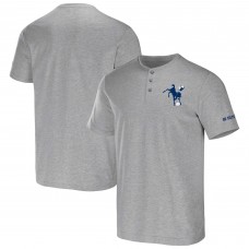 Футболка Indianapolis Colts NFL x Darius Rucker Collection by Fanatics Henley - Heather Gray
