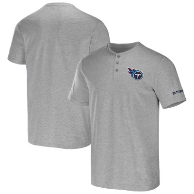 Футболка Tennessee Titans NFL x Darius Rucker Collection by Fanatics Henley - Heather Gray