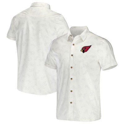 Футболка Arizona Cardinals NFL x Darius Rucker Collection by Fanatics Woven Button-Up - White