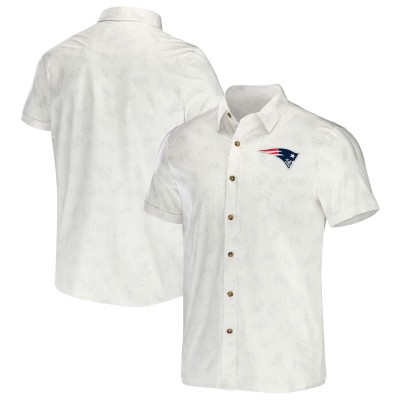Футболка New England Patriots NFL x Darius Rucker Collection by Fanatics Woven Button-Up - White