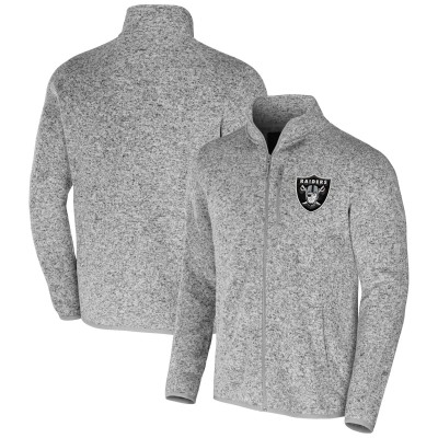 Кофта на молнии Las Vegas Raiders NFL x Darius Rucker Collection by Fanatics Fleece - Heather Gray