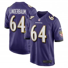 Игровая джерси Tyler Linderbaum Baltimore Ravens Nike 2022 NFL Draft First Round Pick - Purple