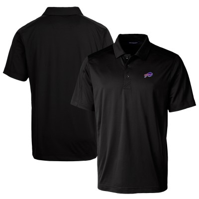 Buffalo Bills Cutter & Buck Black Prospect Textured Stretch Polo