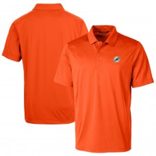 Miami Dolphins Cutter & Buck Orange Prospect Textured Stretch Polo