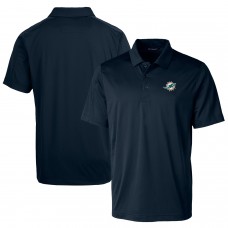 Miami Dolphins Cutter & Buck Prospect Textured Stretch Polo - Navy