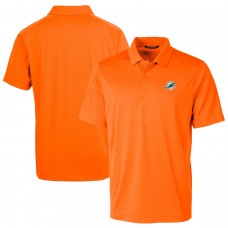 Miami Dolphins Cutter & Buck Prospect Textured Stretch Polo - Orange