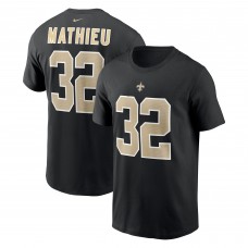 Футболка Tyrann Mathieu New Orleans Saints Nike Player Name & Number - Black
