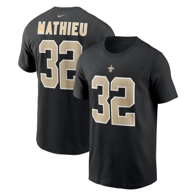 Футболка Tyrann Mathieu New Orleans Saints Nike Player Name & Number - Black