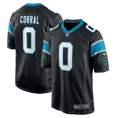 Игровая джерси Matt Corral Carolina Panthers Nike 2022 NFL Draft Pick - Black